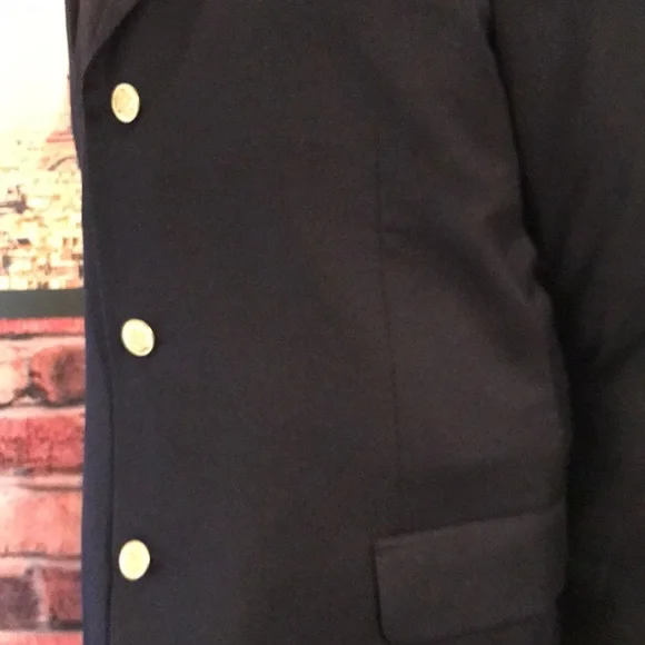 T Harris 3 Buttons Blue Blazer